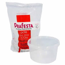 Pote 500ml Lacre C/tp Red 10UN Pl500
